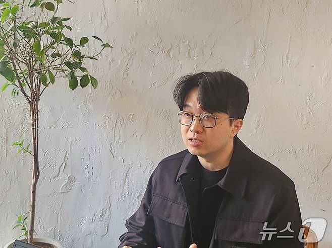 모리타 준 퍼플렉시티 아시아태평양 대표가 뉴스1과 인터뷰하고 있다.(퍼플렉시티 제공)