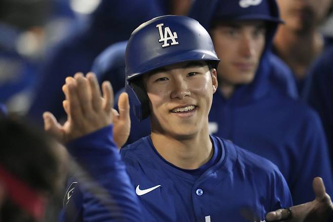 LA다저스 산하 트리플A 오클라호마시티에서 미국 생활을 시작한 김혜성이 21일(한국시간) 타코마와 더블헤더 두 경기에서 맹활약해 눈길을 끌고 있다. 사진 | AP 연합뉴스