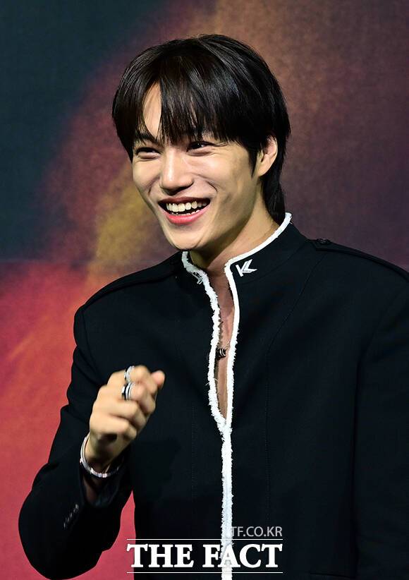 카이는 "많은 분들에게 좋은 모습으로 기억되는 가수가 되고 싶다"고 각오를 밝혔다. /임영무 기자