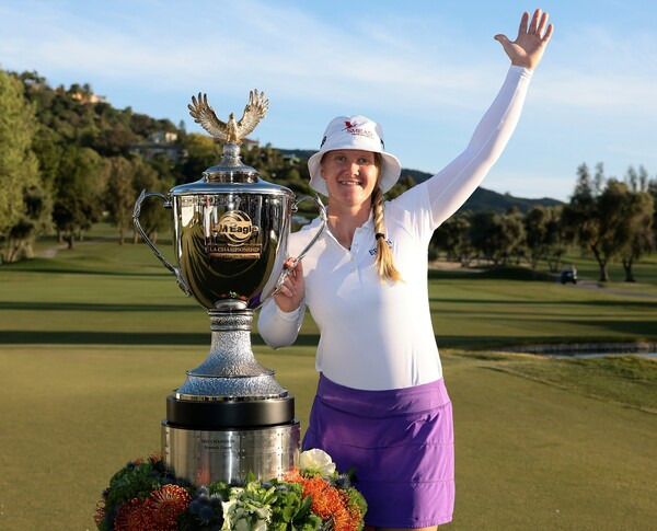 2025년 미국여자프로골프(LPGA) 투어 JM 이글 LA 챔피언십 우승을 차지한 스웨덴 루키 잉그리드 린드블라드. 사진제공=LPGA & Getty Images