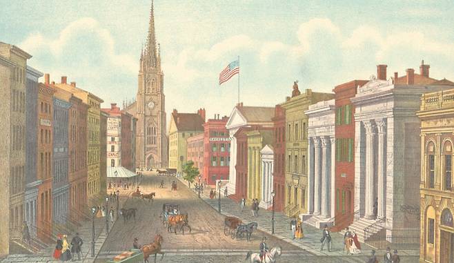 1847년의 월스트리트 /사진=금융세계여행