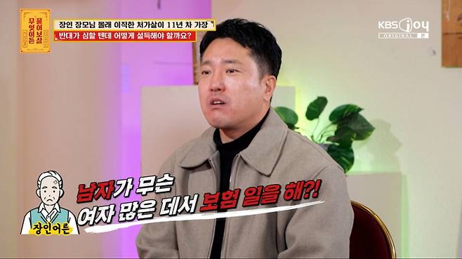 처가살이를 하고 있는 사연남이 장인어른에게 이직에 대해 언급하자 장인어른이 노발대발하며 반대를 했다. /사진=KBS JOY '무엇이든 물어보살' 캡처