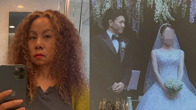 가수 인순이와 김종민과 신부 [뉴시스]