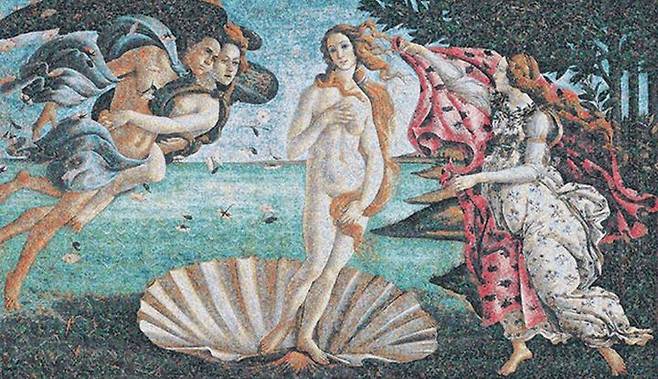 크리스 조던 '숫자를 따라서' 연작. 24만개의 버려진 비닐봉투로 구성된 비너스의 탄생 *재판매 및 DB 금지