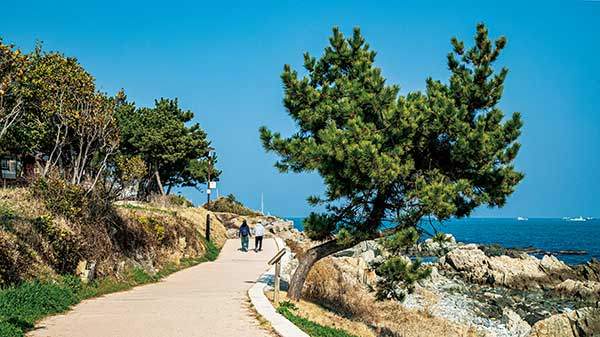 트레킹을 하던 중 만난 한 부부. 이들은 한참동안 내 앞에서 손을 꼭 잡고 걸었다.&nbsp;