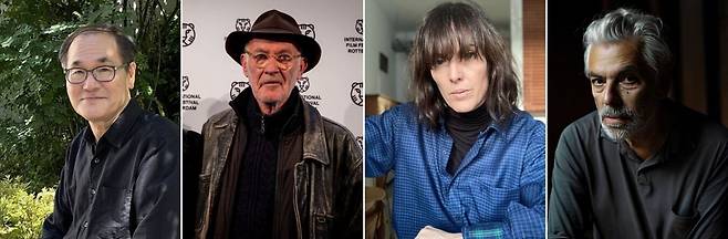 제26회 전주국제영화제를 찾는 국내외 주요 게스트(왼쪽부터 배창호 감독, 크리스토퍼 페팃 감독, 몬세 트리올라 프로듀서, 페드루 코스타 감독). 전주국제영화제 제공