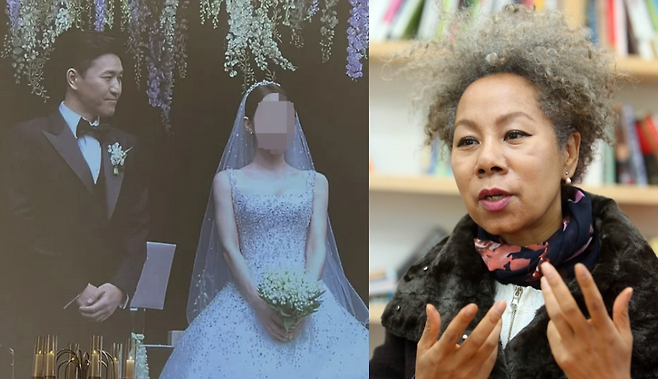 가수 인순이가 게재했던 김종민의 결혼식 현장 사진. 인순이 SNS(왼쪽)·연합뉴스