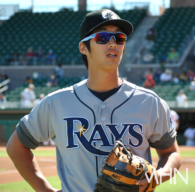 (탬파베이 소속으로 '애리조나 가을리그(AFL)'에 참가했던 이학주)