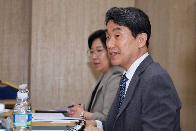 이주호 사회부총리 겸 교육부 장관이 22일 서울 강남구 한국과학기술회관에서 열린 '의대교육 정상화를 위한 의과대학 학생 간담회'에 참석했다. 교육부