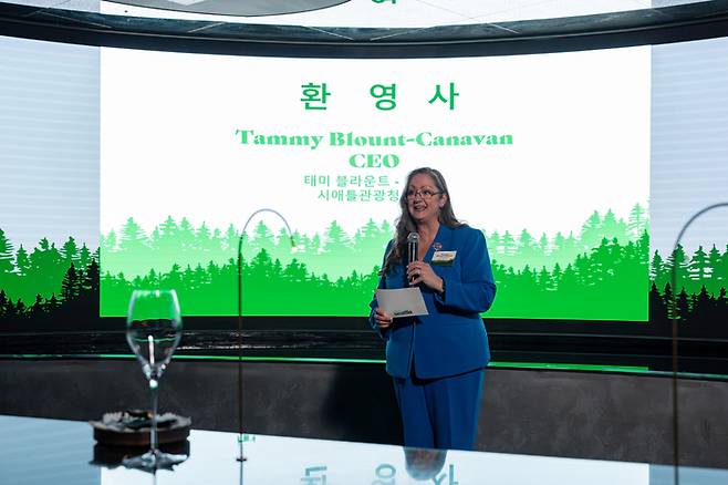 태미 블라운트-카나반 시애틀관광청장.  /사진= 강예신 여행+ 기자