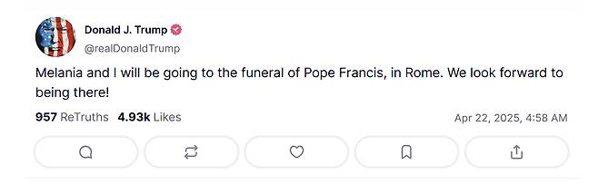 /사진=도널드 트럼프 미국 대통령 트루스쇼셜
