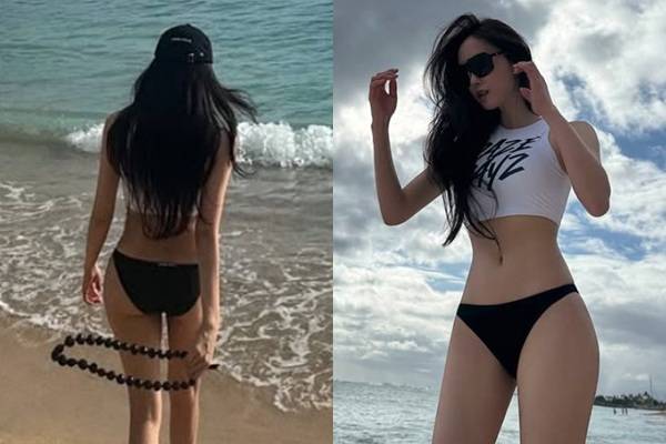 티아라 멤버 효민이 하와이에서 뜨거운 허니문을 즐기고 있다. /사진=티아라 효민 인스타그램