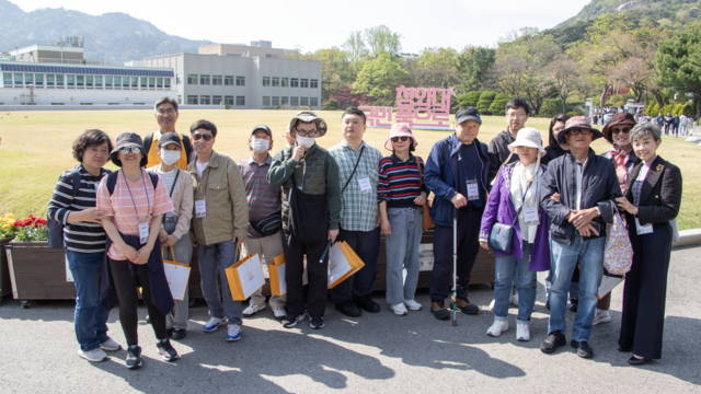 청와대 현장영상해설 프로그램이 진행되고 있다.서울관광재단 제공
