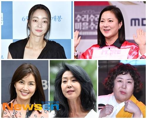 사진=왼쪽 상단부터 시계방향으로 서효림, 박나래, 신기루, 김부선, 신애라