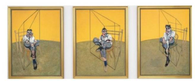 한화 1500억 대에 낙찰된 프랜시스 베이컨(1909∼1992)의 회화작품 ‘루치안 프로이트의 세가지 연구’(1969년작) *재판매 및 DB 금지