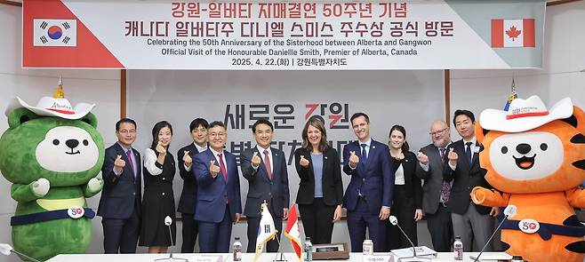 강원도·앨버타주 자매결연 50주년 기념 공식 방문 [강원도 제공.재판매 및 DB 금지]