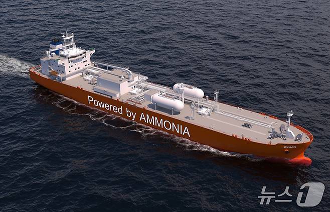 암모니아 추진선 조감도(HD현대 제공)