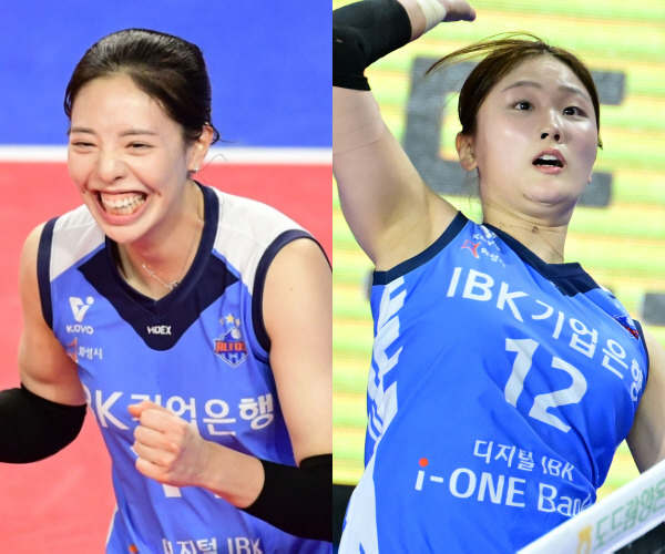 육서영(왼쪽)-김채연. 스포츠조선DB, KOVO