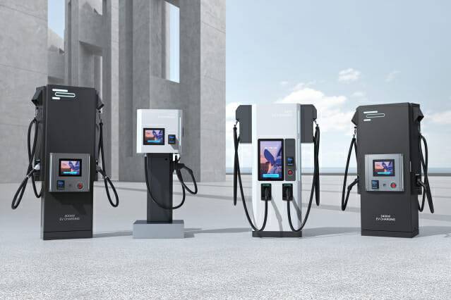 이브이시스의 전기차 충전기 이미지. (사진=롯데이노베이트)