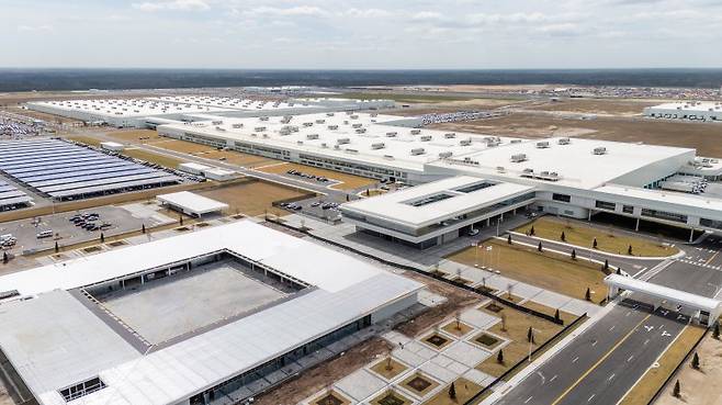 현대자동차그룹이 미국 조지아주에 지은 신공장 '현대차그룹 메타플랜트 아메리카(HMGMA)' 전경. 현대차그룹 제공