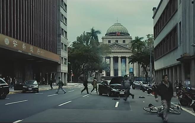 중국의 대만 침공을 그린 대만 티브이 드라마 ‘제로데이’의 한 장면. 유튜브 예고편 갈무리