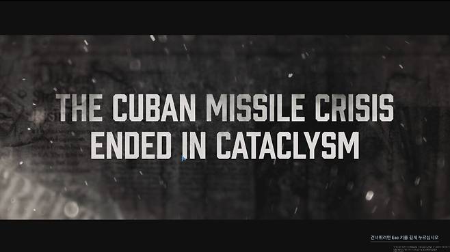 ▲ 1962년 쿠바 미사일 위기가 결국 핵전쟁이라는 파국이 된 IF 세계관에