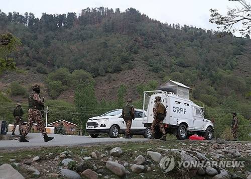 인도 카슈미르 테러 발생 지역. [EPA 연합뉴스]