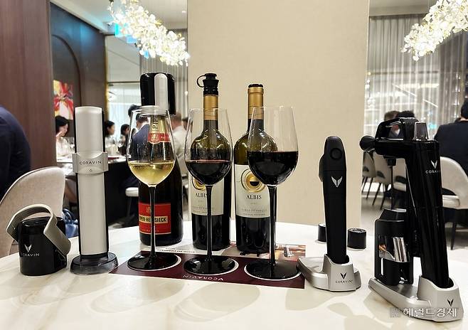 코라빈 제품들. 육성연 기자