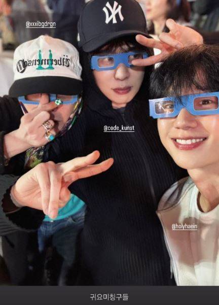 [서울=뉴시스] 왼쪽부터 지드래곤, 코드 쿤스트, 정해인 (사진=인스타그램 캡처) 2025.04.23. photo@newsis.com *재판매 및 DB 금지