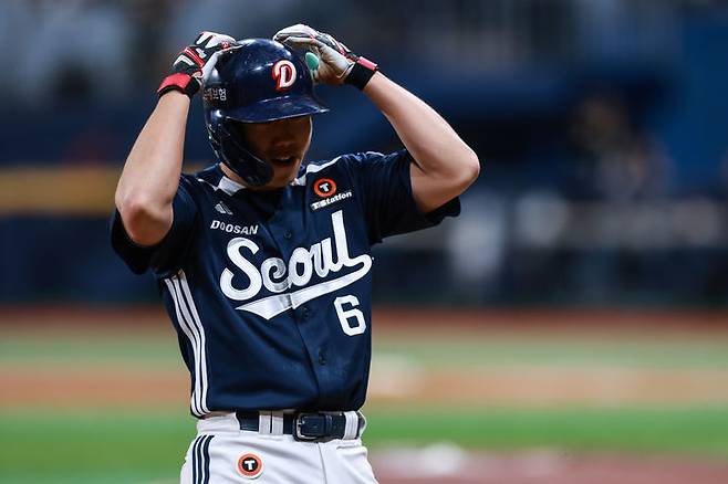 [서울=뉴시스] 프로야구 두산 베어스의 오명진. (사진 = 두산 베어스 제공) 2025.04.23. *재판매 및 DB 금지