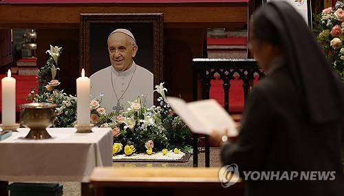 프란치스코 교황 분향소 [연합뉴스 자료사진]