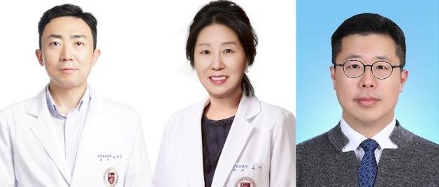 이주성(왼쪽부터)·유영 고려대 의대 소아청소년과 교수, 윤원석 알레르기면역연구소 교수. 사진 제공=고려대의료원