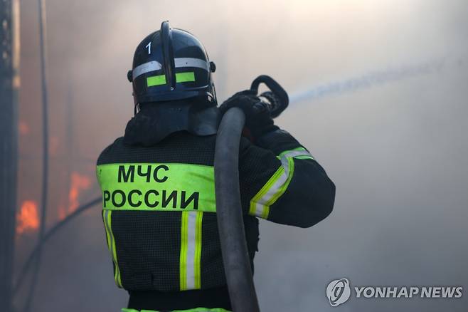 러시아 소방관 [타스 연합뉴스 자료사진. 재판매 및 DB 금지]