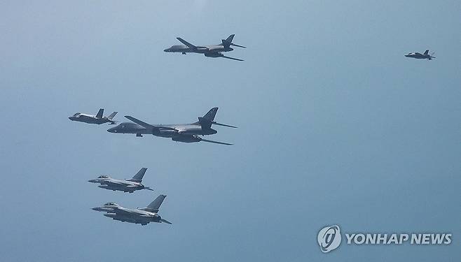 한미 연합공중훈련 시행 [국방부 제공. 재판매 및 DB 금지]