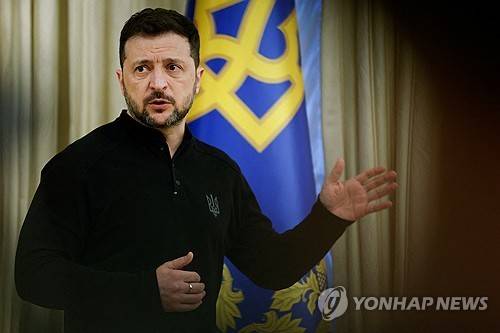 볼로디미르 젤렌스키 우크라이나 대통령 [로이터 연합뉴스 자료사진. 재판매 및 DB 금지]