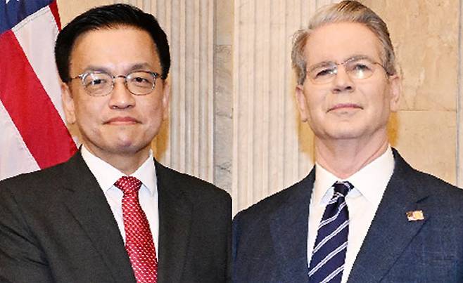 최상목 경제부총리, 스콧 베센트 미 재무장관 (사진=기획재정부)