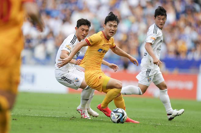 광주FC 시절 정호연. 사진 | 한국프로축구연맹