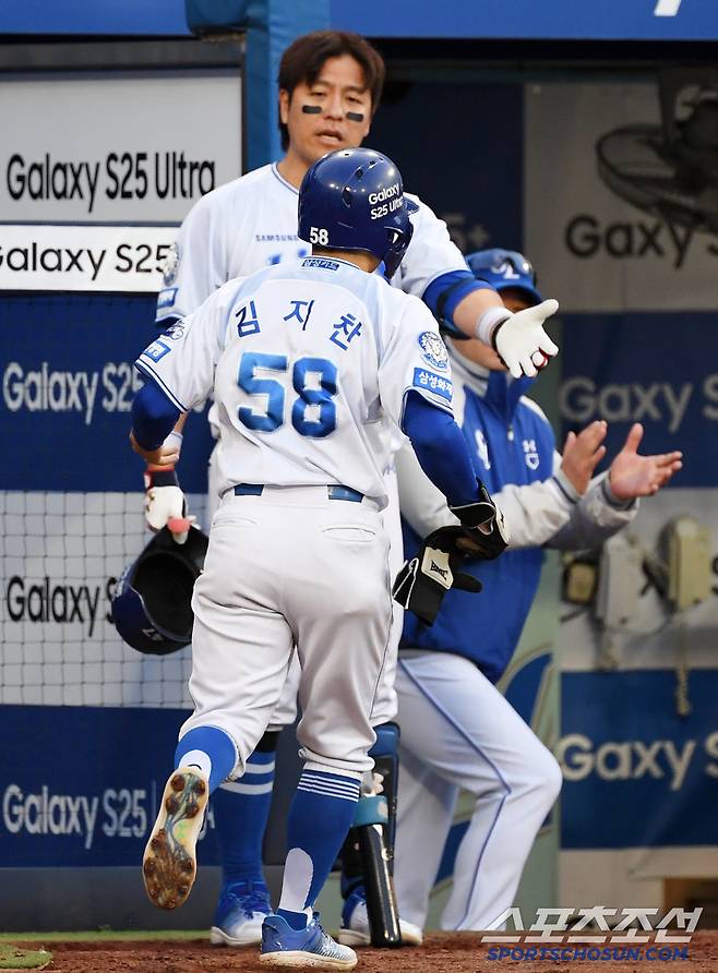강민호도 감탄할 수밖에 없었던 김지찬의 타격쇼.