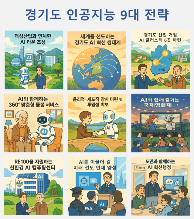 경기도가 인공지능(AI) 기반 산업 전환과 도민 삶의 질 제고를 위해 다수의 관련 사업을 추진한다. (사진=경기도청)