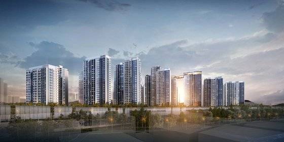 서울 서초구 잠원동 '메이플자이' 투시도. GS건설 제공