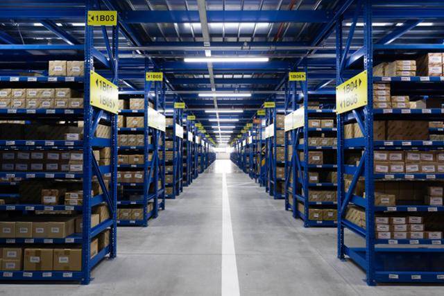 한국토요타자동차 부품물류센터의 메저닌 보관구역 모습. 한국토요타자동차 제공