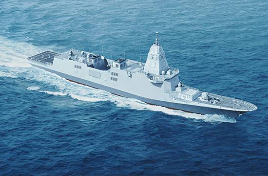 한국형 차기 구축함(KDDX) 조감도. HD현대중공업 제공