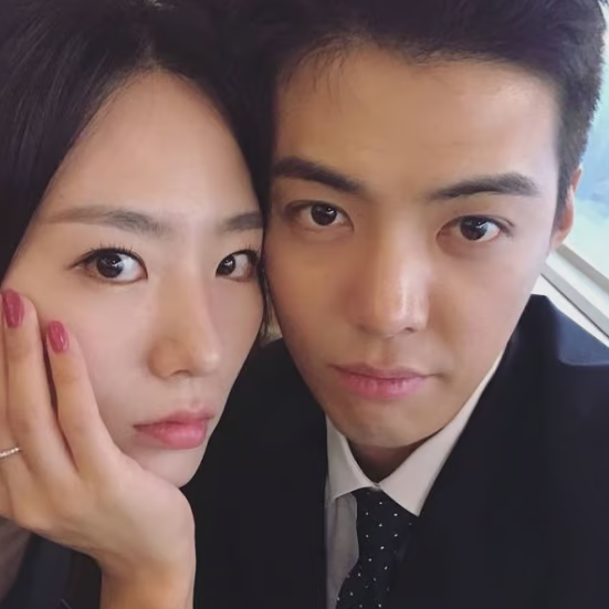 스피드 스케이팅 국가대표 출신 이상화(왼쪽)와 가수 강남. [강남 SNS]