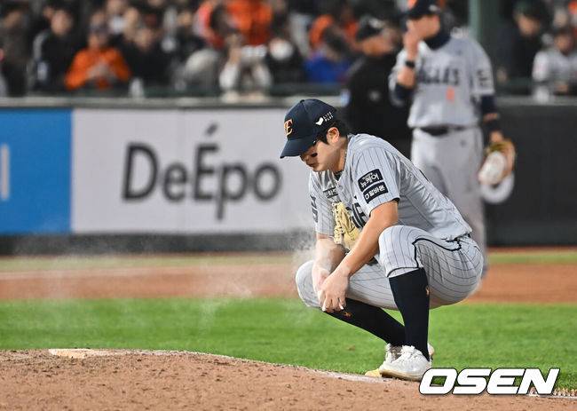 [OSEN=부산, 이석우 기자] 한화 이글스 김서현 002 / foto0307@osen.co.kr