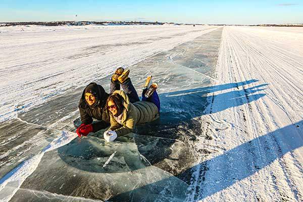 얼음호수 위의 아이스로드Ice Road.