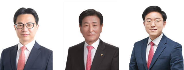 부산시의회 국민의힘 박중묵(동래구1)·신정철(해운대구1)·김형철(연제구2) 의원. 사진제공=부산시의회