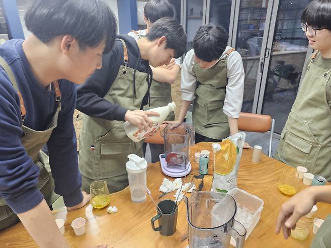 솔가람고 수업 현장