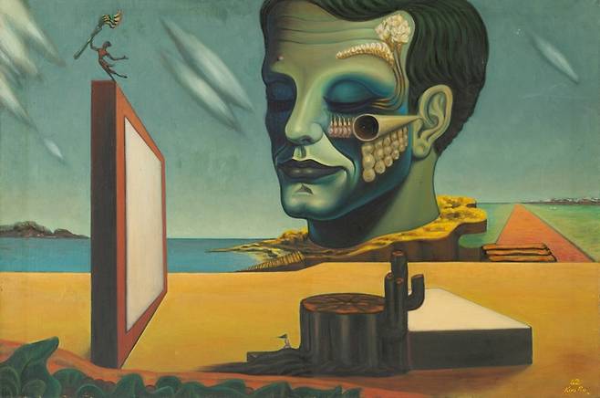 김영환 ‘자화상 풍경’(1962). 국립현대미술관