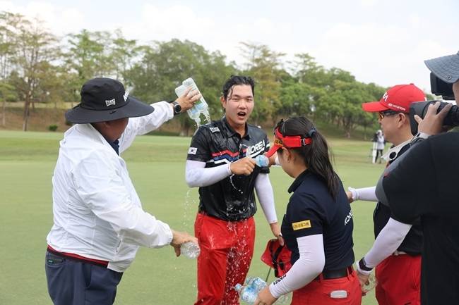 남자부 우승자 김민수. 사진=대한골프협회 제공