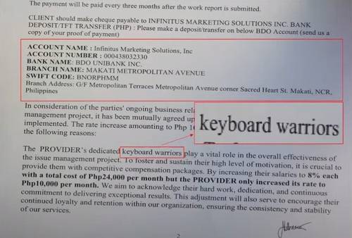 "중국, 필리핀서 댓글부대 고용해 반중 정치인들 공격" [필리핀스타 홈페이지 캡처. 연합뉴스]